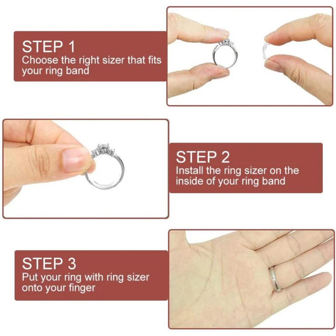 Invisible Resin Ring Size Adjuster for Any Loose Rings