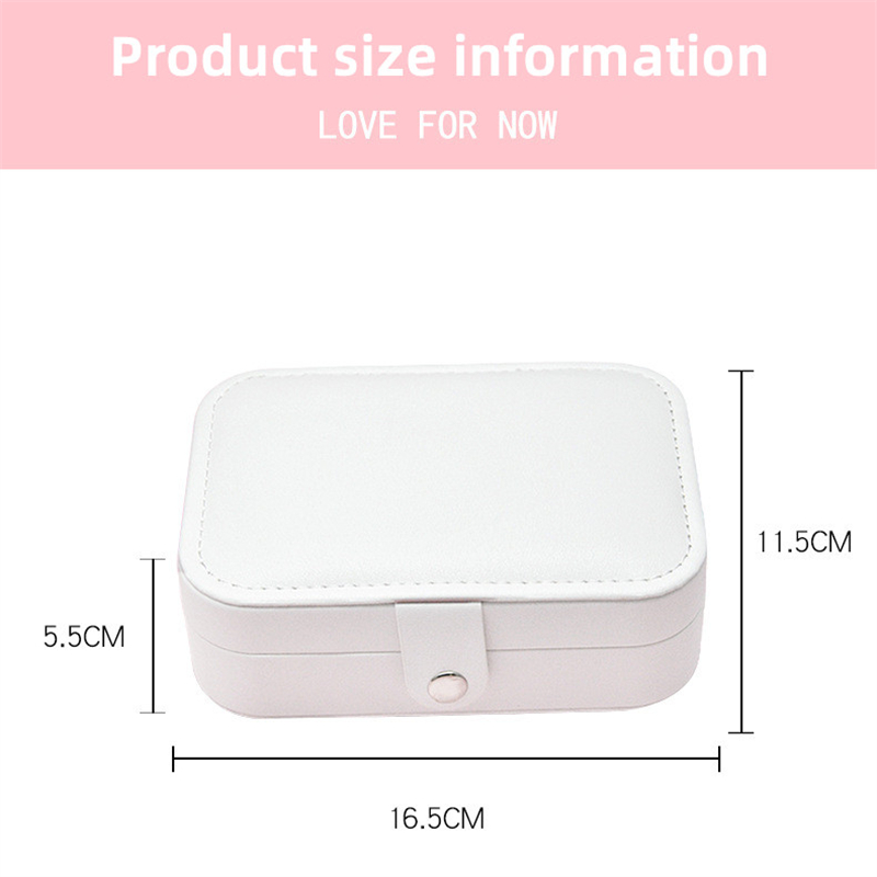 Three-layer PU Jewelry Storage Box