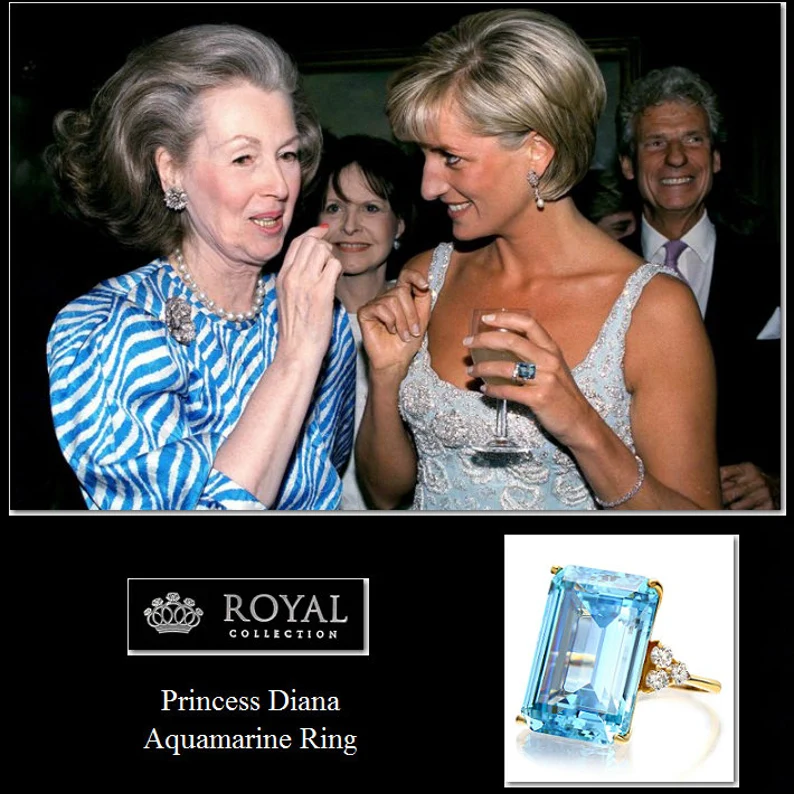 Lady diana hot sale aquamarine ring