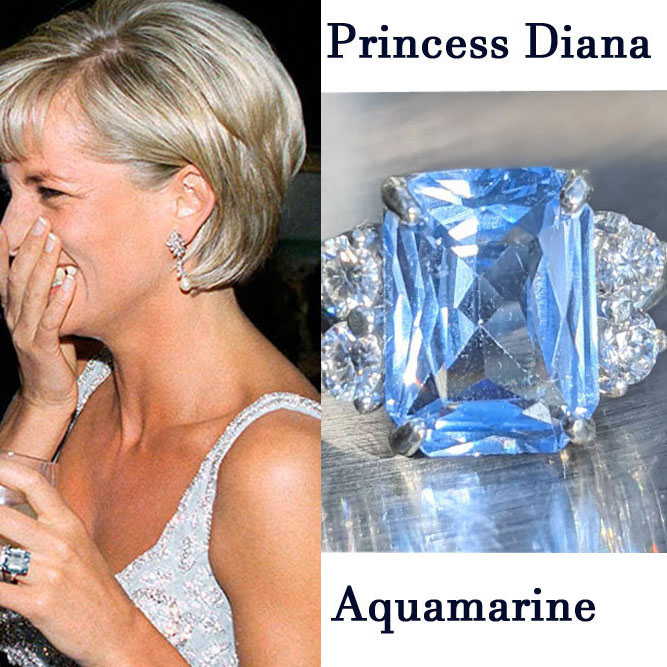 7ct Radiant Cut Aquamarine Sapphire Engagement Ring