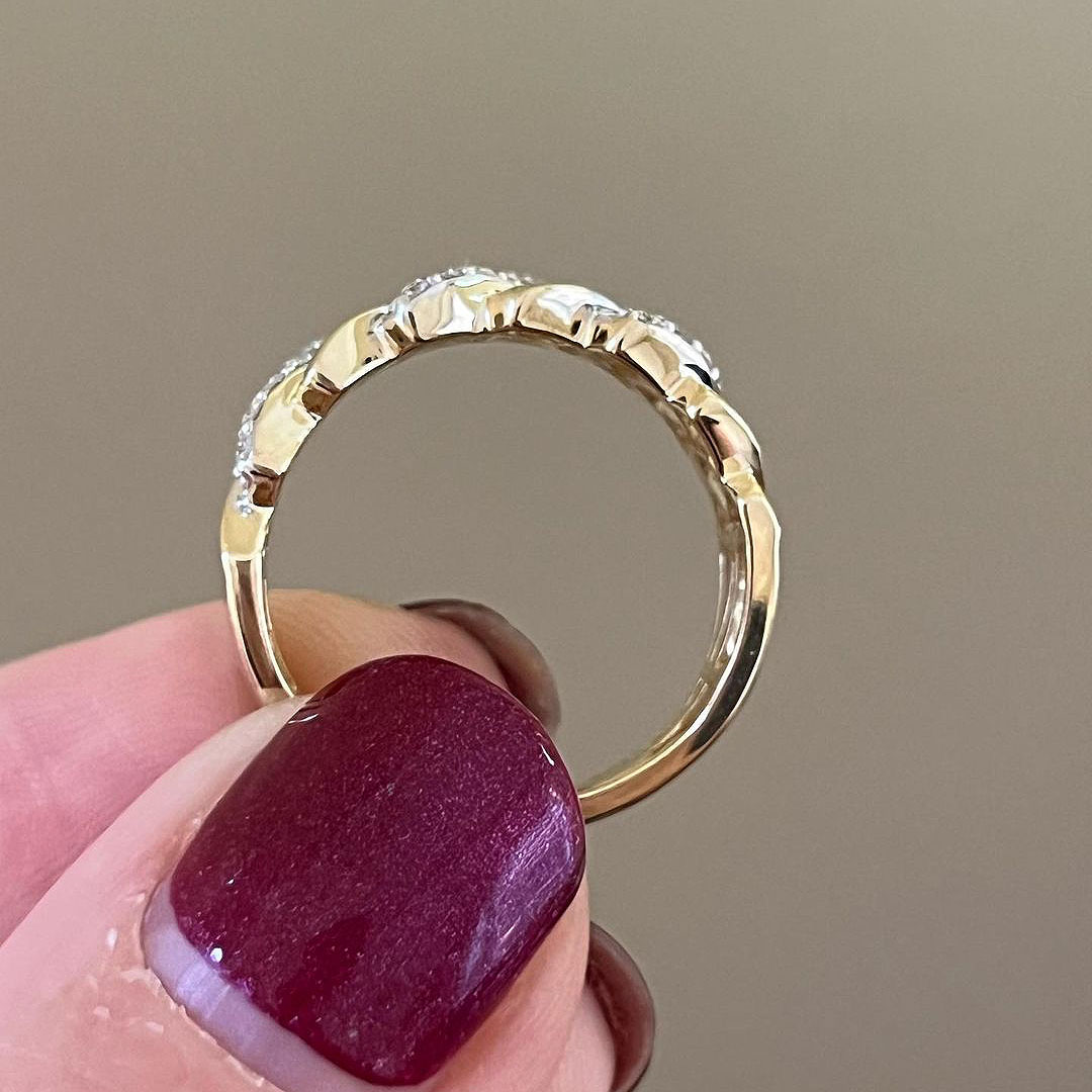 1.2ct Round Cut White Sapphire Eternity Ring