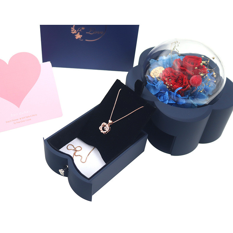 Eternal Rose Flower Flower Jewelry Box Gift Box