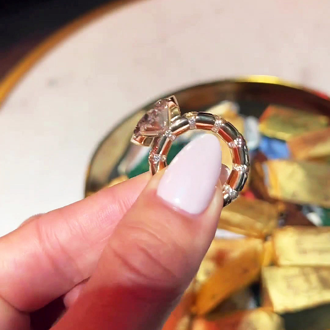 4ct Oval Cut White Sapphire Engagement Ring