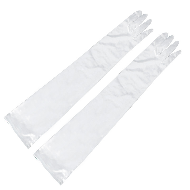 Women's Long Satin Finger Gloves Elbow Length 1920s Opera Bridal Dance Gloves
