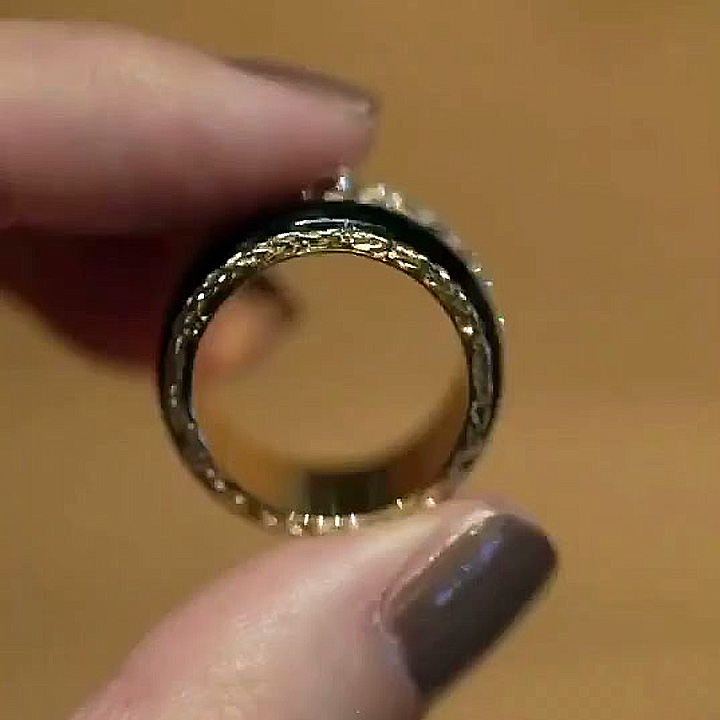 2.15ct Round Cut White Sapphire Eternity Ring