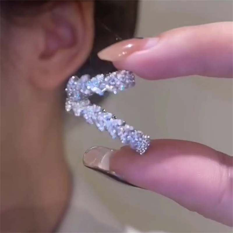 Handmade Fashion Double Layer Round Cut Straw Earrings