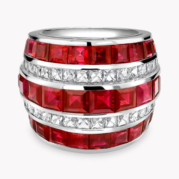 17.82ct Manhattan Large Ruby&Diamond Ring
