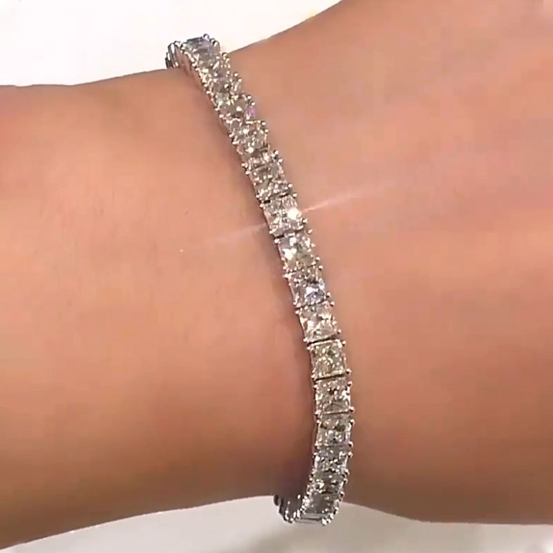 42ct Classic Princess Cut Bracelet