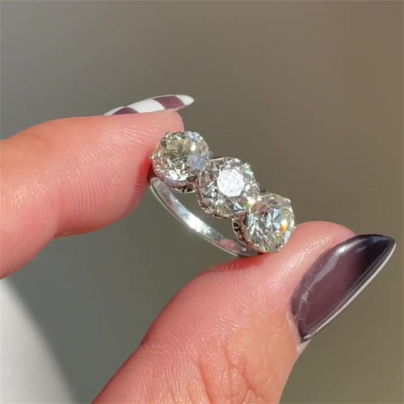 4.5ct Round Cut White Sapphire Wedding Band