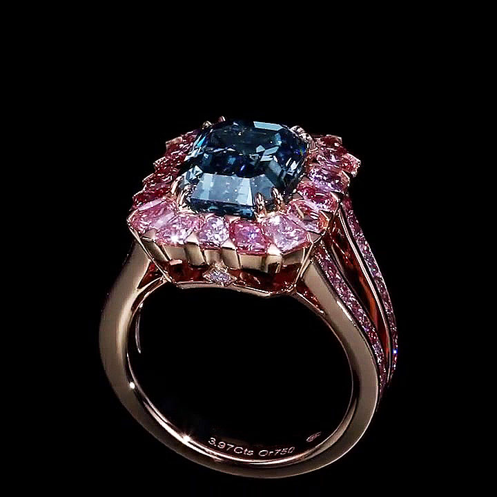 6ct Emerald Cut Aquamarine Sapphire Engagement Ring