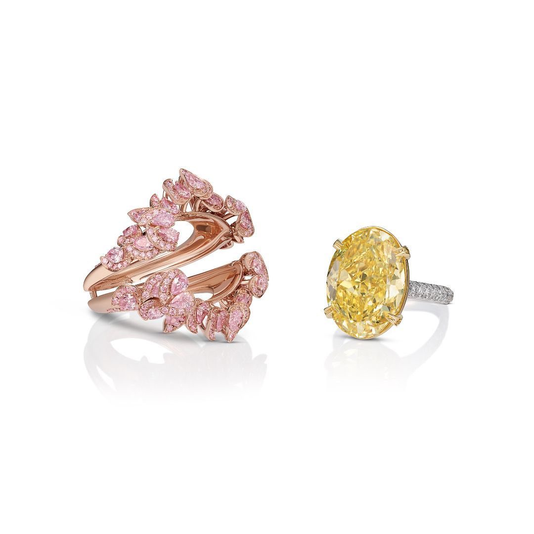 6ct Oval Cut Yellow Sapphire Wedding Set