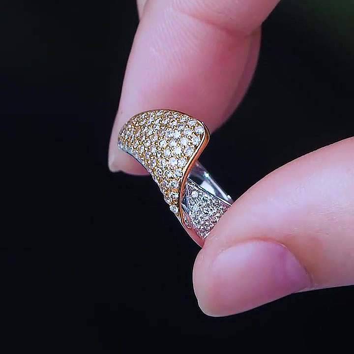 4.52ct Round Cut White Sapphire Eternity Ring