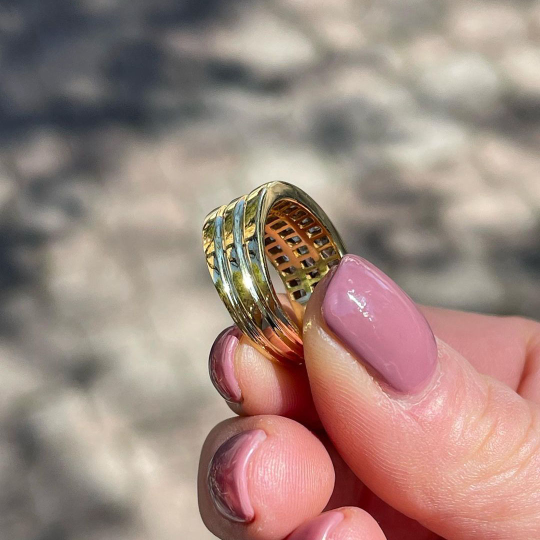 4.75ct Princess Cut White Sapphire Eternity Ring