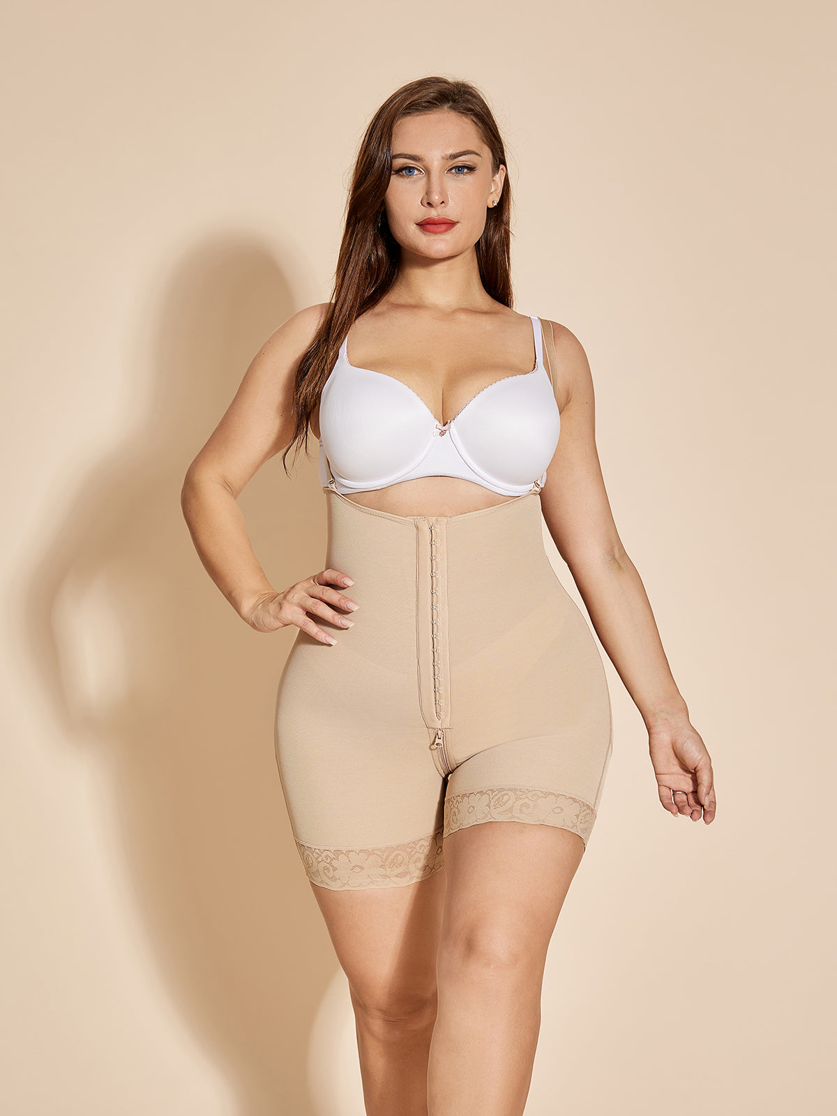 ChicCurve Women's Bodysuit Hook Closure Tummy Control Shapewear 