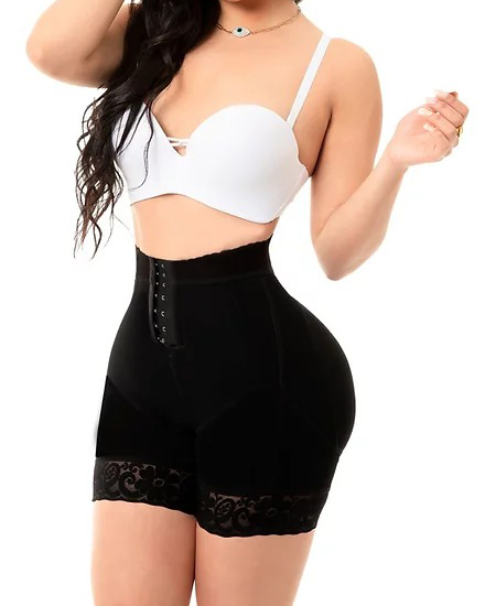 Slimming Fajas Lace Butt Lifter  Charming Curves Butt Lifting Short 3 Hooks