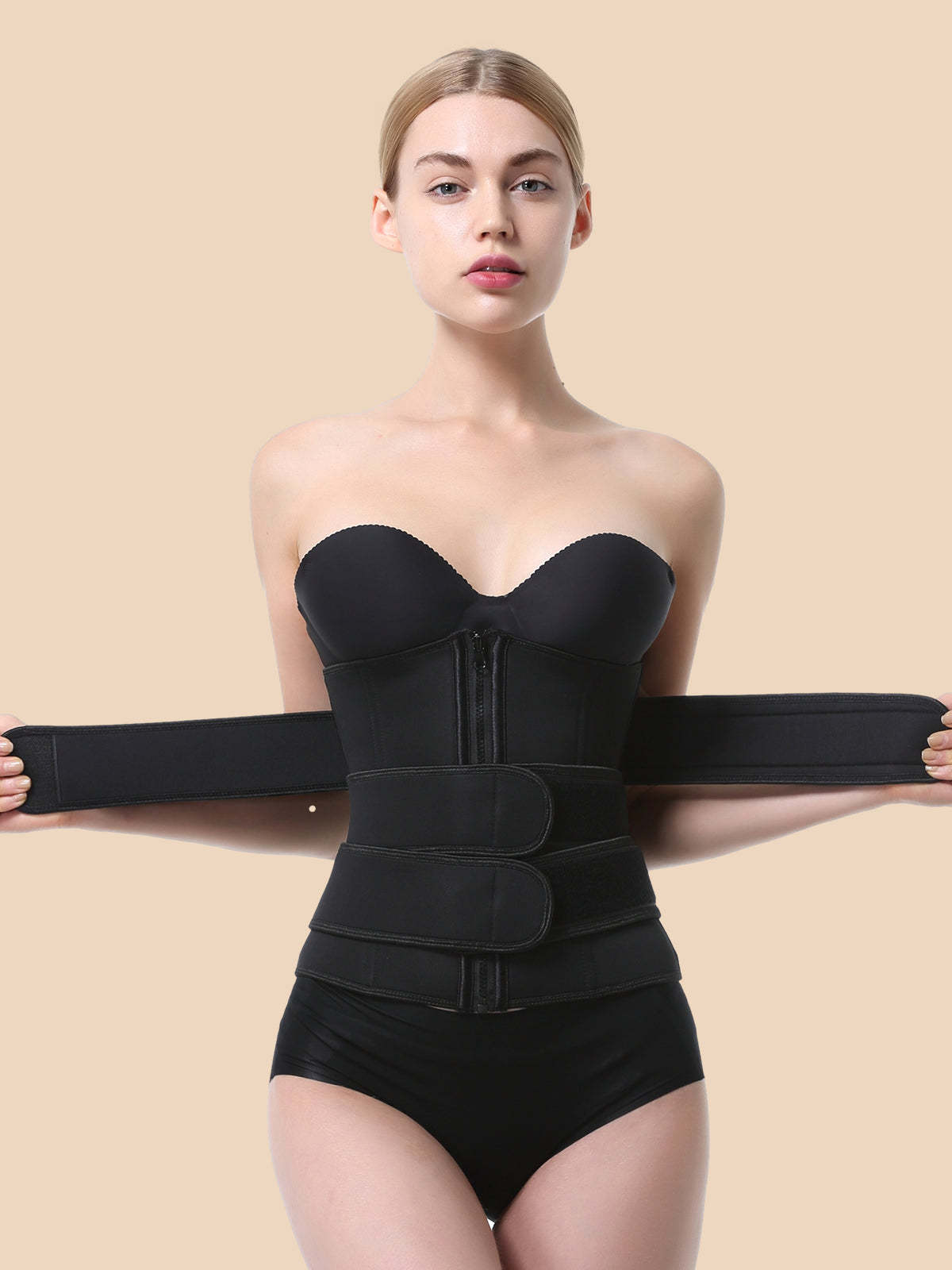 Body-Shaping Zip-Reinforced Neoprene Corset
