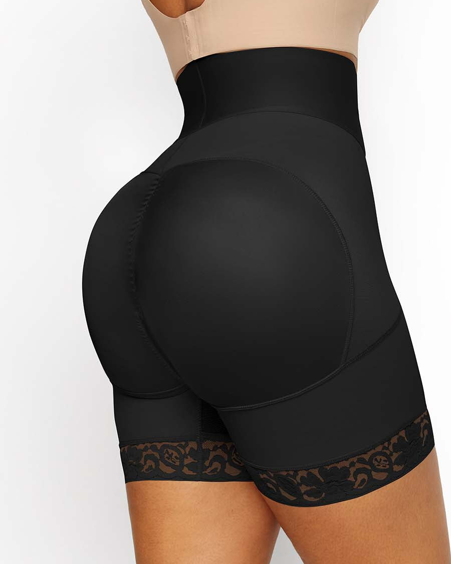 3 Boned Sculpt High Waist Booty Shaping Shorts