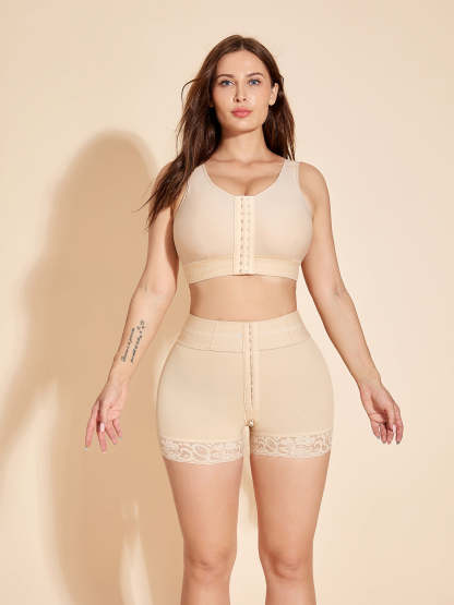 Booty Lifting Shaper Shorts Underwear High Waisted Tummy Tuck Control Panty - Tan