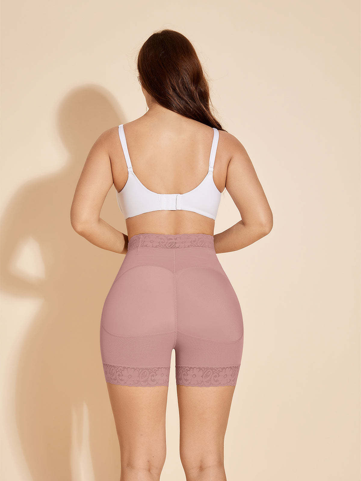 ChicCurve Seamless Women Booty Lifting Panties - RosyBrown