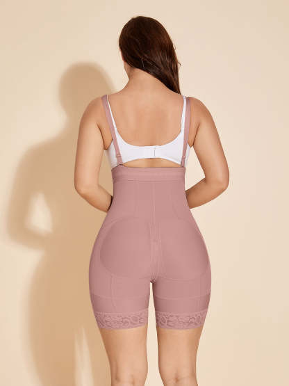 ChicCurve Women Shapewear Open Bust Tummy Control Bodysuit 