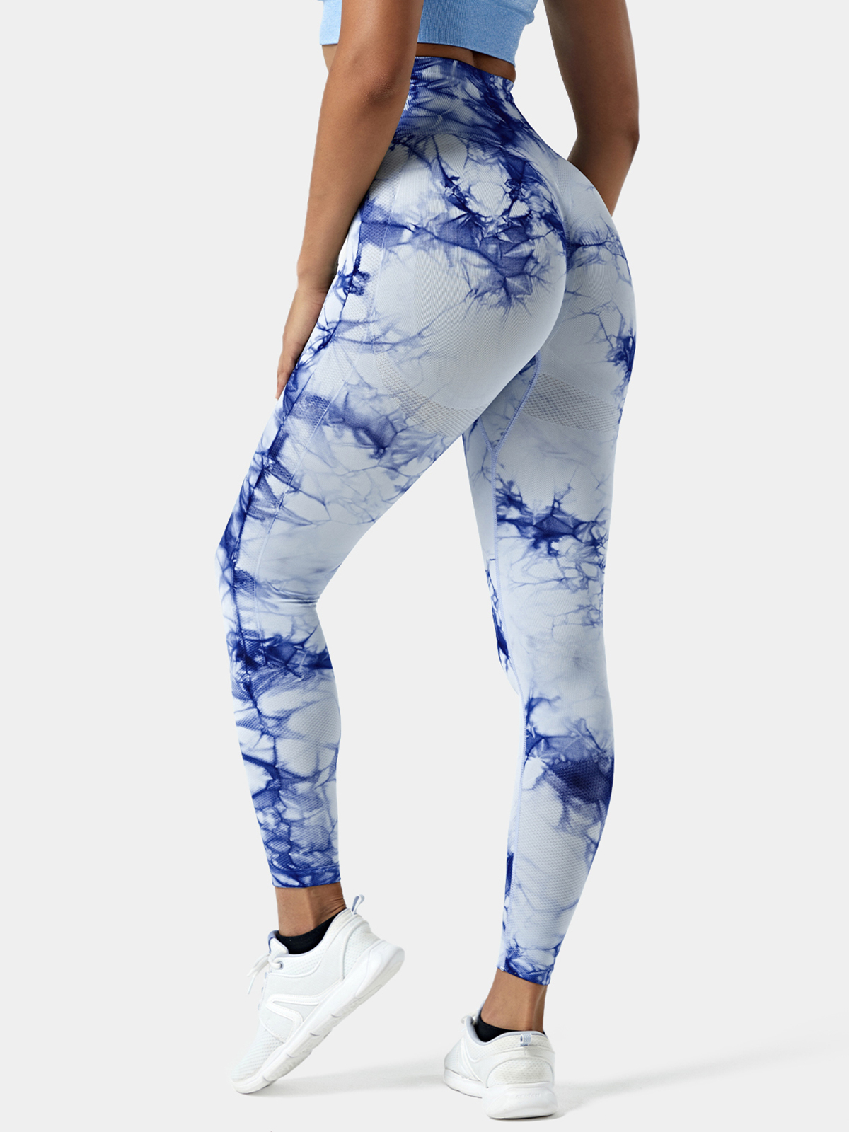 Seamless Flow High Waisted Tie Dye 7/8 Leggings
