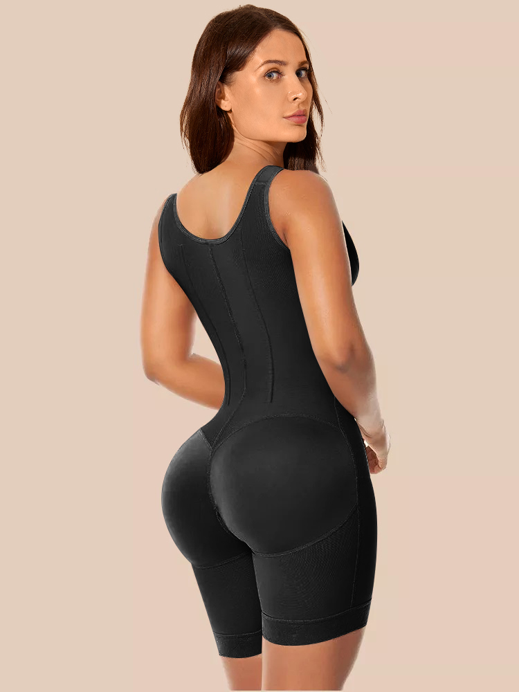 Women's Chest-Packed Body Shaper Postpartum Fajas Colombianas Ref 1018