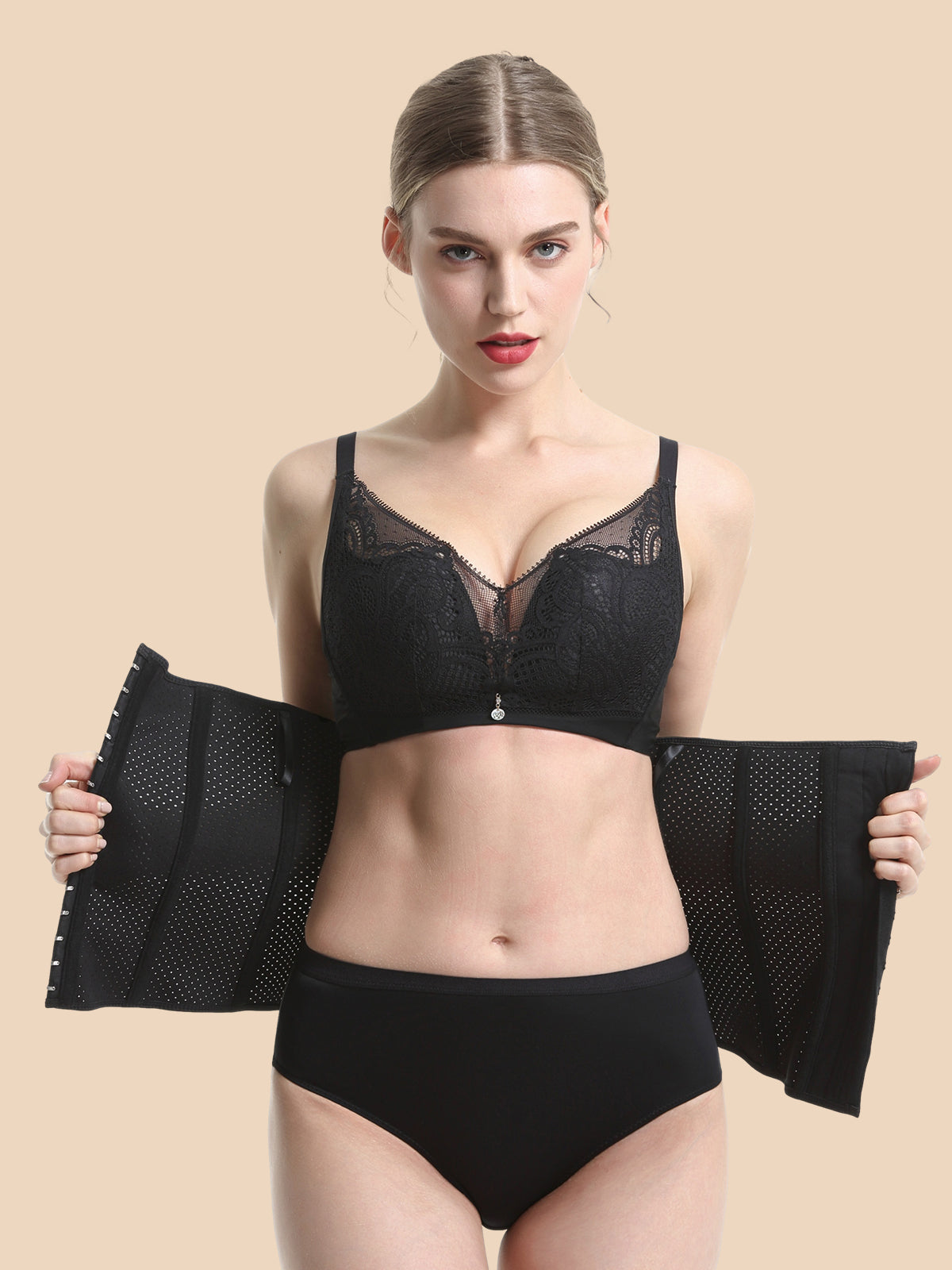 Corset Latex Buckle Waist Corset Belt Latex Rubber Straps Corset