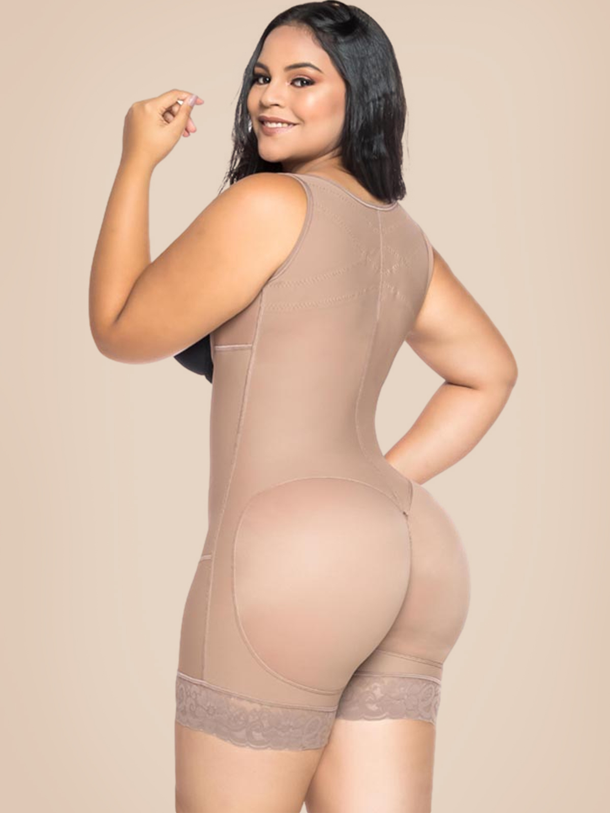 Women's Shapewear HOOK AND EYE CLOSURE Tummy Control  Adjustable Crotch  Open Bust Bodysuit 