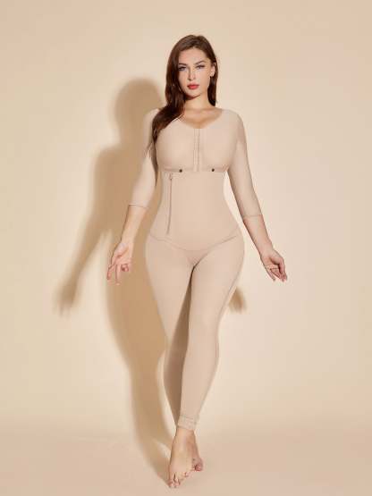 Full Control Women Shapewear Chest-Packed Body Shaper - Tan
