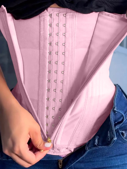 Women Waist Trainer with Zipper & Hooks Ref10060