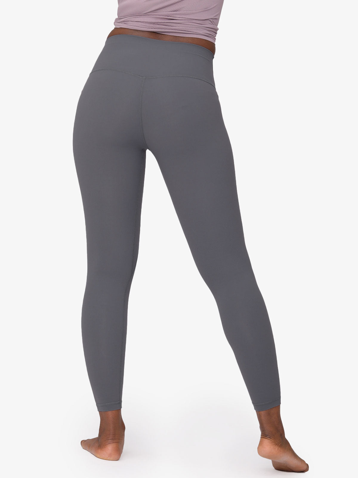 High Waist Nude Yoga Clothes Nine Points Sports Fitness Leggings
