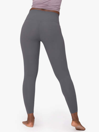 High Waist Nude Yoga Clothes Nine Points Sports Fitness Leggings