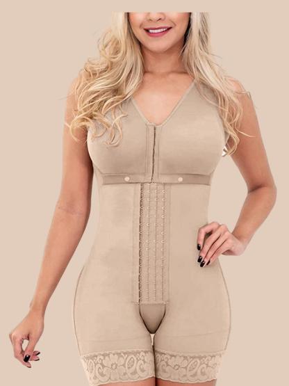 Compress Shapewear For Women HOOK AND EYE CLOSURE Adjustable Breast Support Tummy Control Bodysuit Bodyshaper