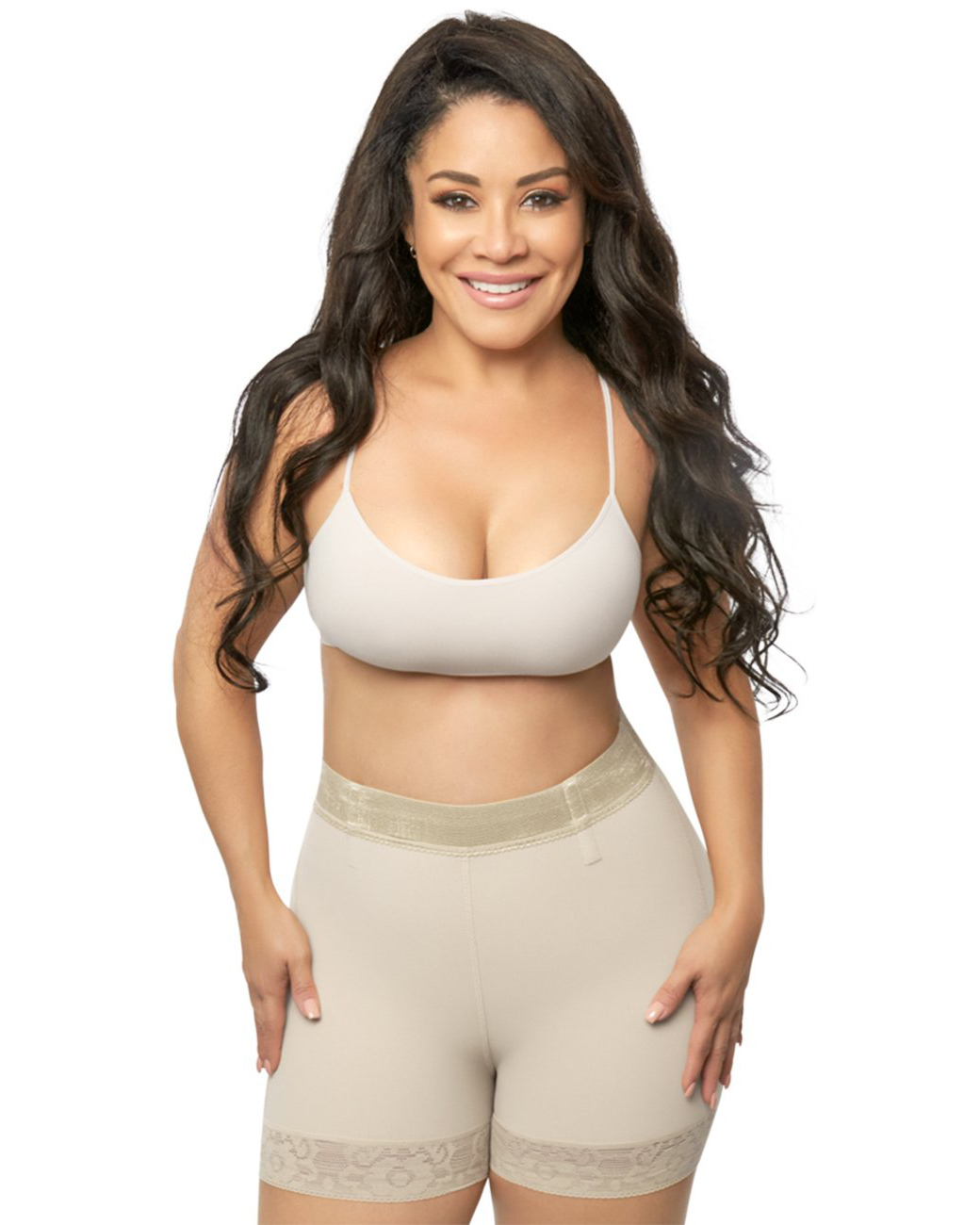 Women Flatten Abdomen High Waist Fajas Lace Elastic Mesh Fabric