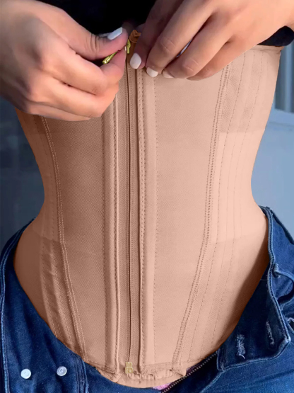 Women Waist Trainer with Zipper & Hooks Ref10060