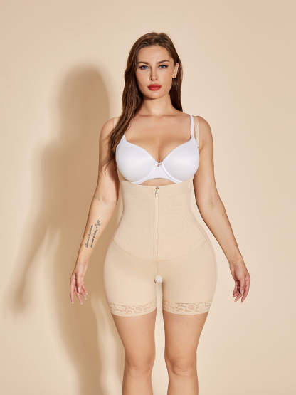 Open Bust Women Shapewear Butt Lifting Body Shaper - Tan