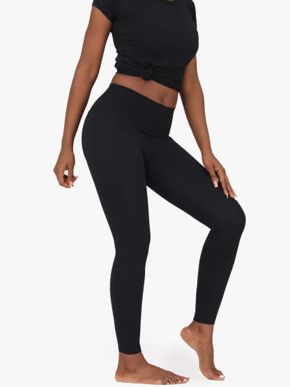 High Waist Nude Yoga Clothes Nine Points Sports Fitness Leggings