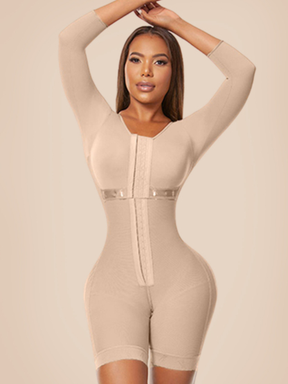 Full Body Shaping Bodysuits for Long Sleeve Compression Garments after Liposuction Postpartum Shapewear for Women