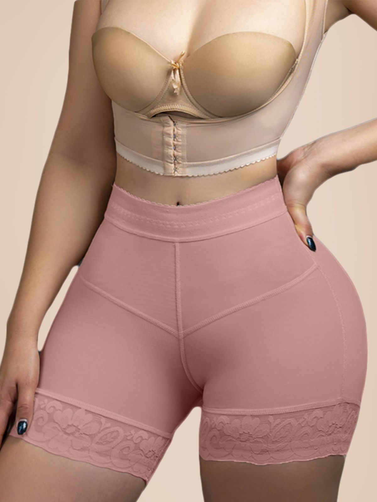  Post Liposuction High Compression Tummy Control Shorts 