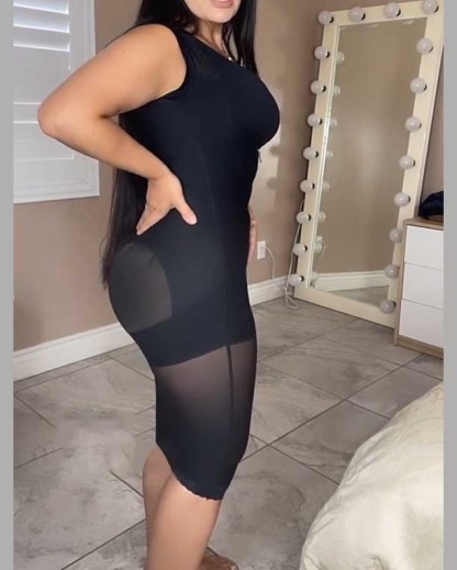 Women's Seamless Fajas Shapewear Zipper Front