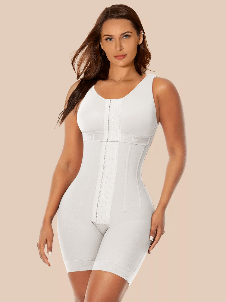 Women's Chest-Packed Body Shaper Postpartum Fajas Colombianas Ref 1018