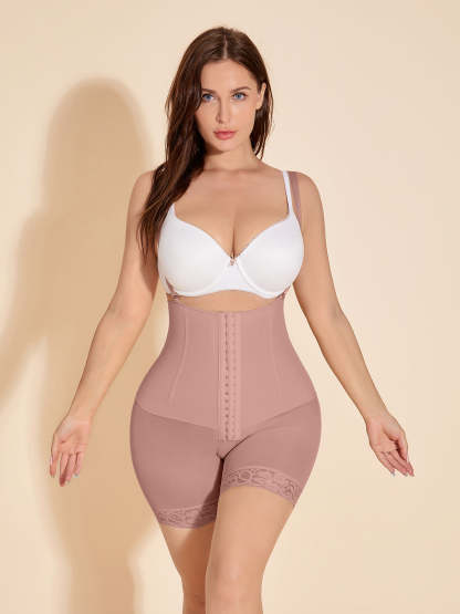 ChicCurve Open Bust Hook-Eye Hip Lift Shapewear 