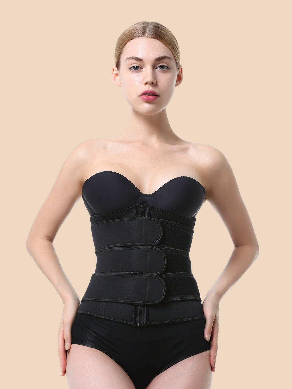 Body-Shaping Zip-Reinforced Neoprene Corset