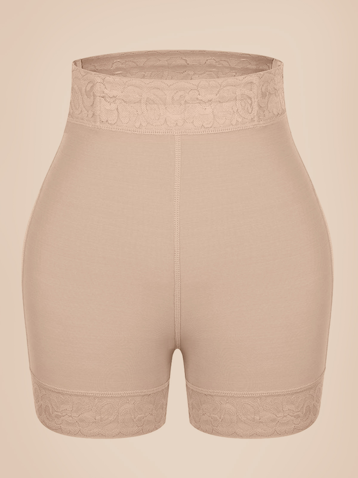 Mid-Waist Shaping Shorts Shapewear Panty With Anti-Rolling Lace Tummy Control Underwear For Women Butt Lifter