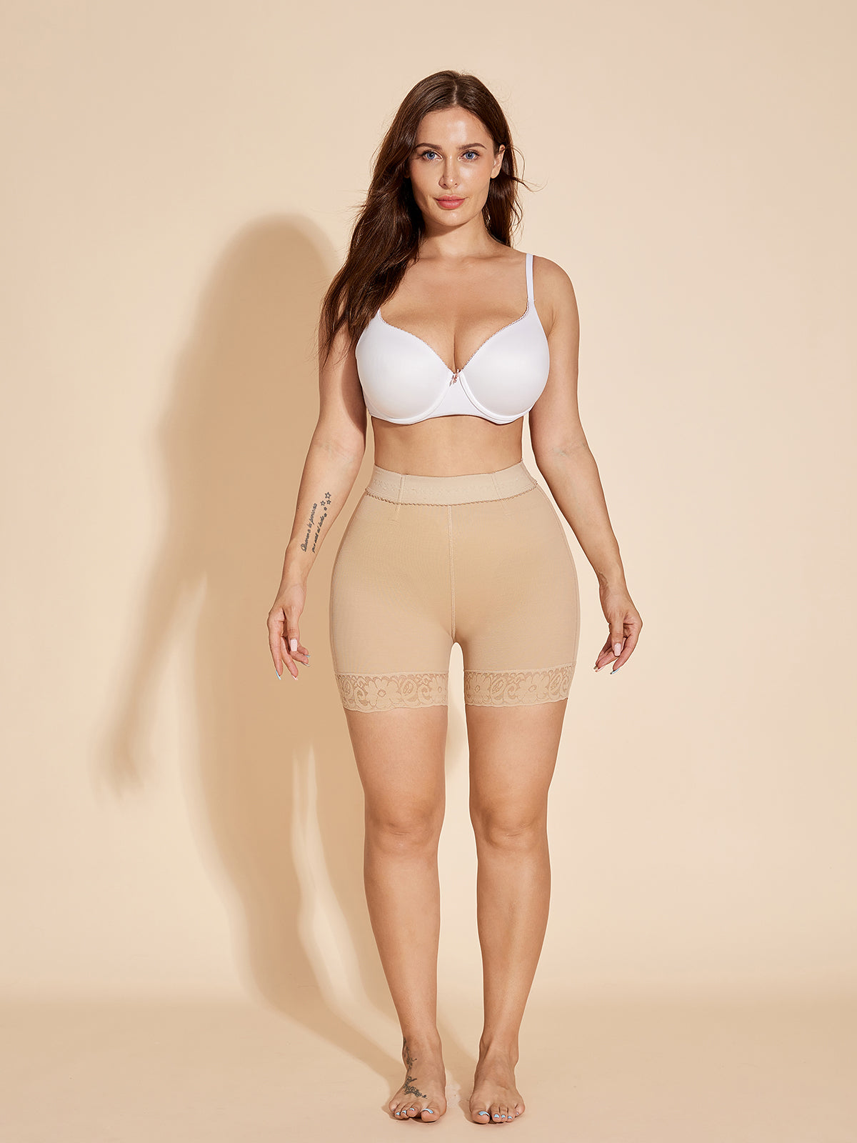 Body Shaper Control Panty Shorts No Trace for Women - Tan
