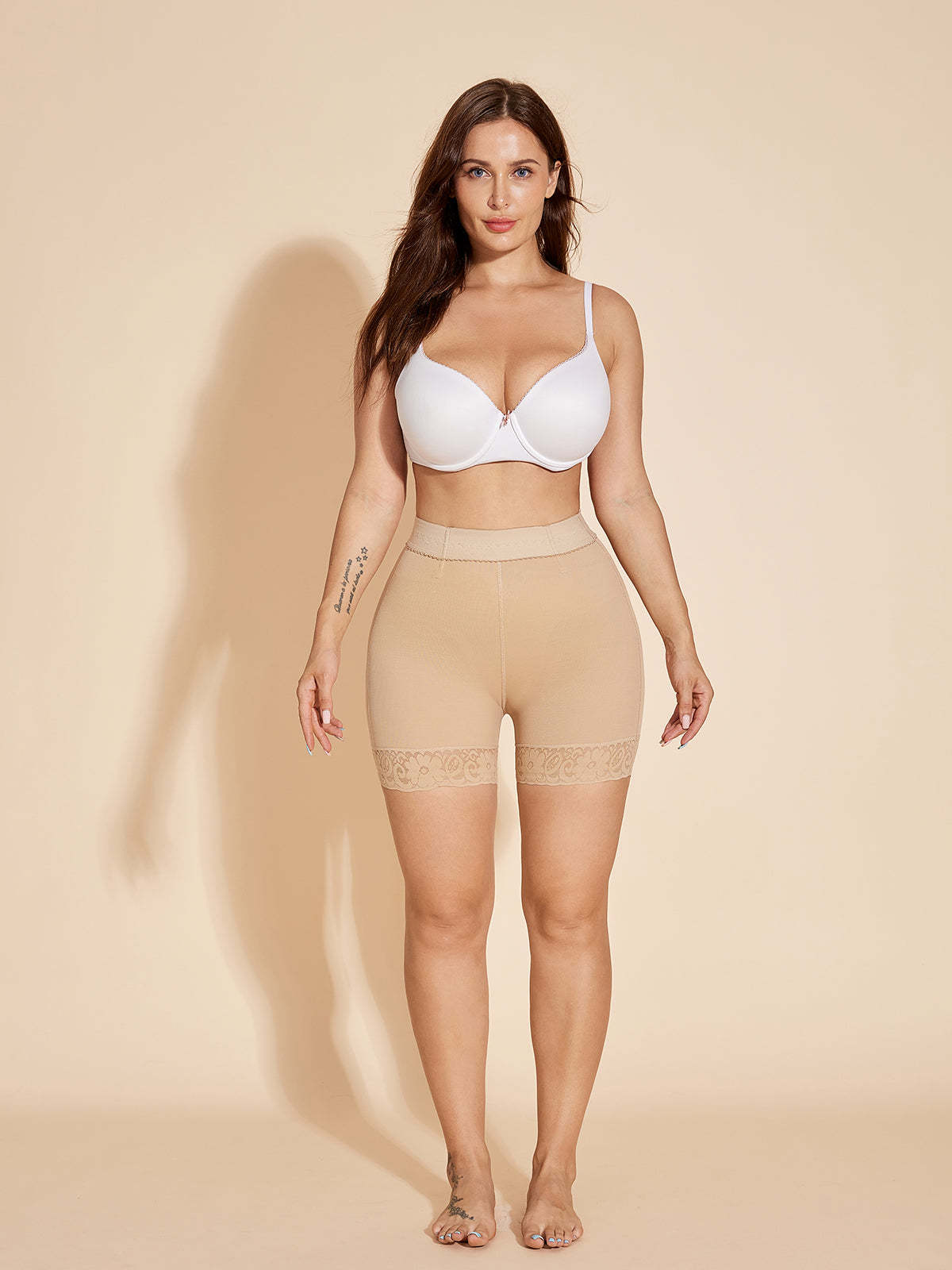 Body Shaper Control Panty Shorts No Trace for Women - Tan
