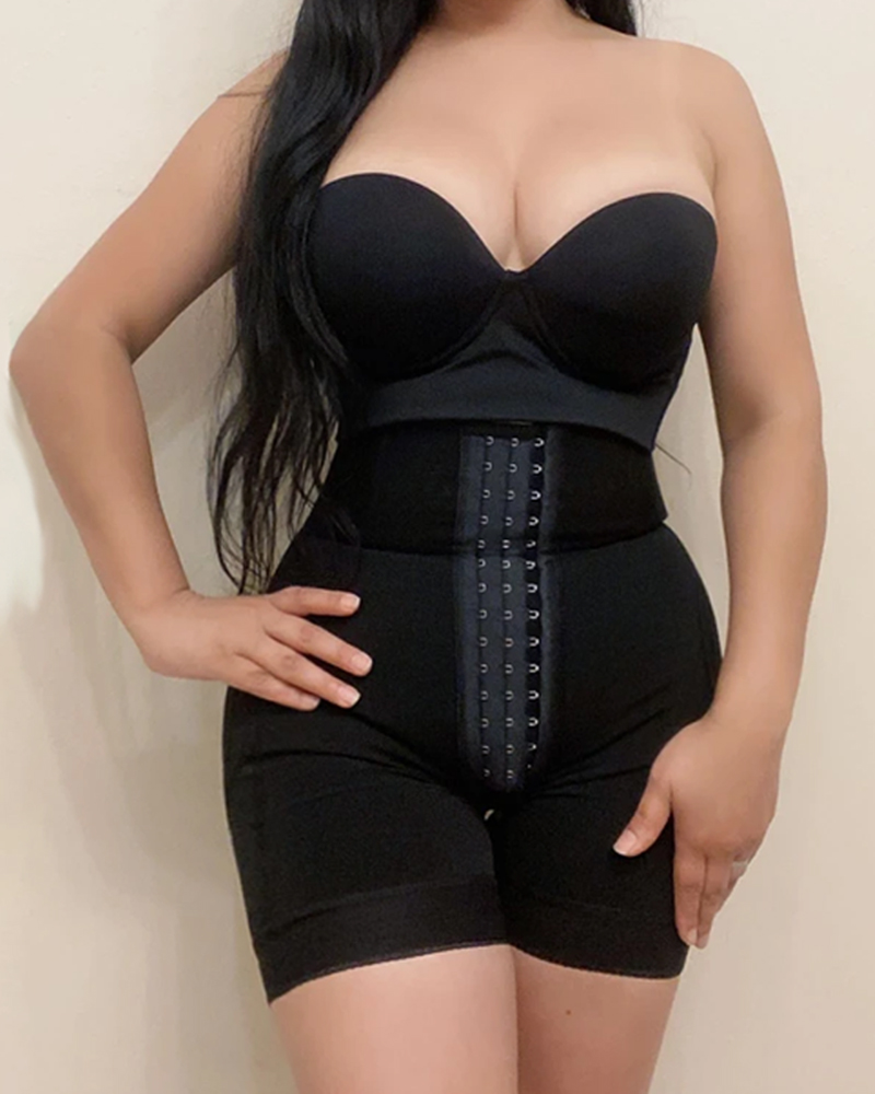 Double Compression Shaping Shorts with Hooks