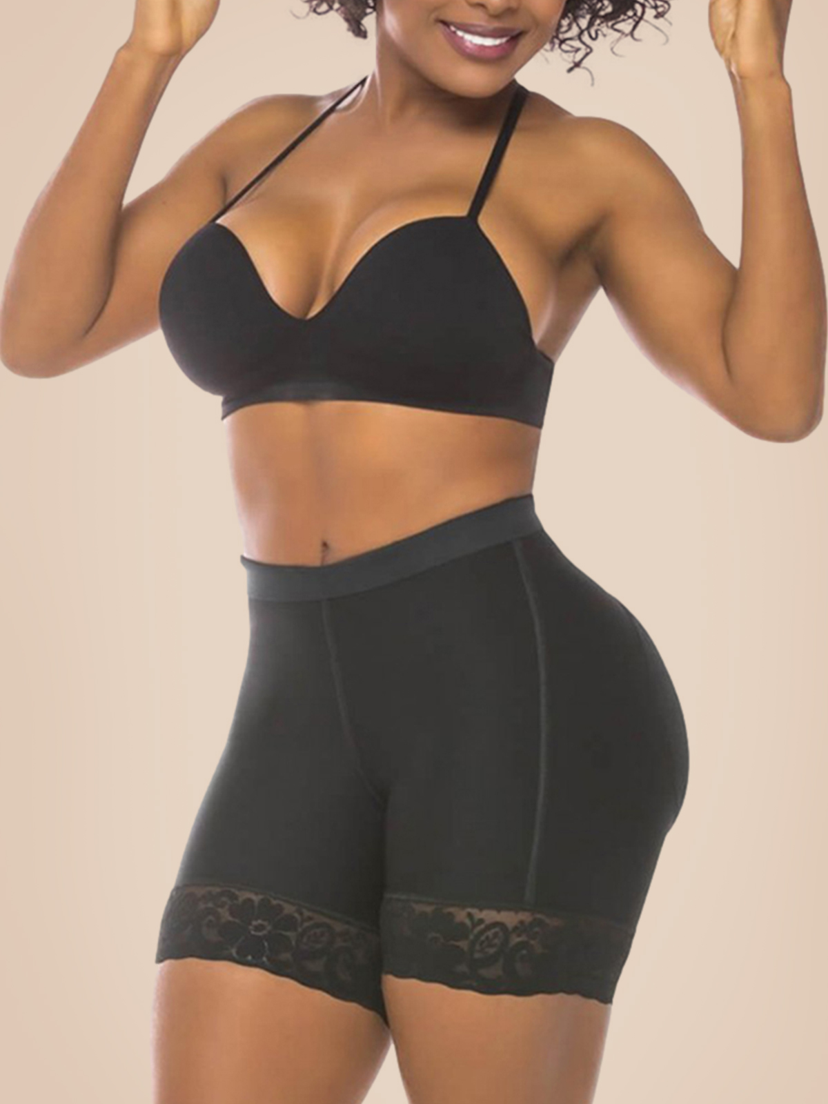 High Waist Women Hip Enhancer Underwear Lace Butt Lifter Shapewear Panties Shaper