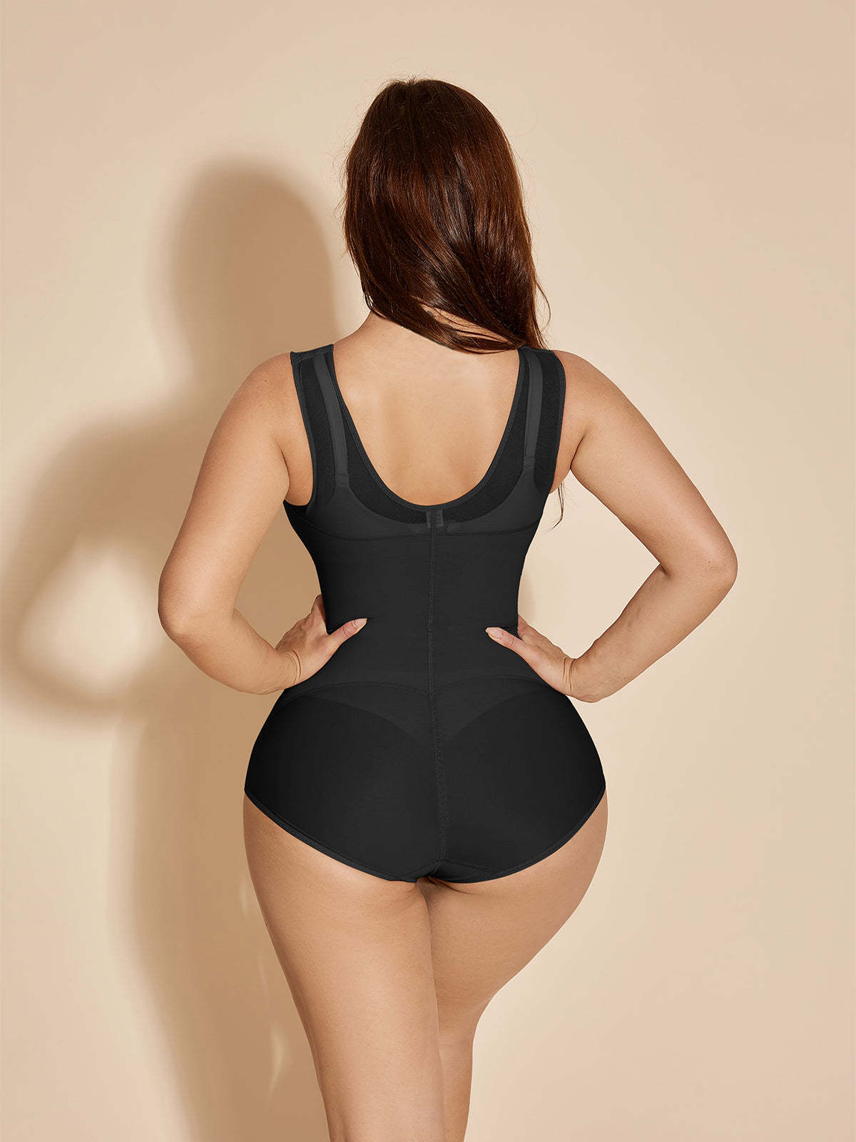 Faja Compression Garment Postpartum Wrap Shapewear Plus Size - Black