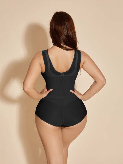 Faja Compression Garment Postpartum Wrap Shapewear Plus Size - Black